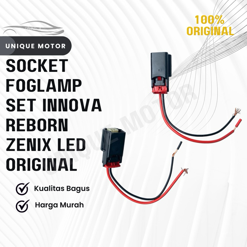 SOCKET FOGLAMP SET INNOVA REBORN ZENIX LED ORIGINAL