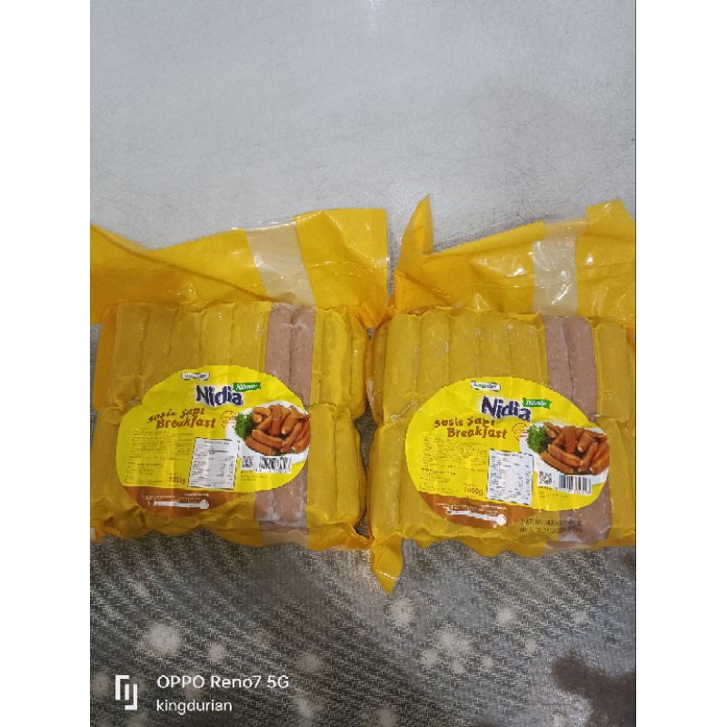 

Nidia Sosis Sapi Breakfast 1kg