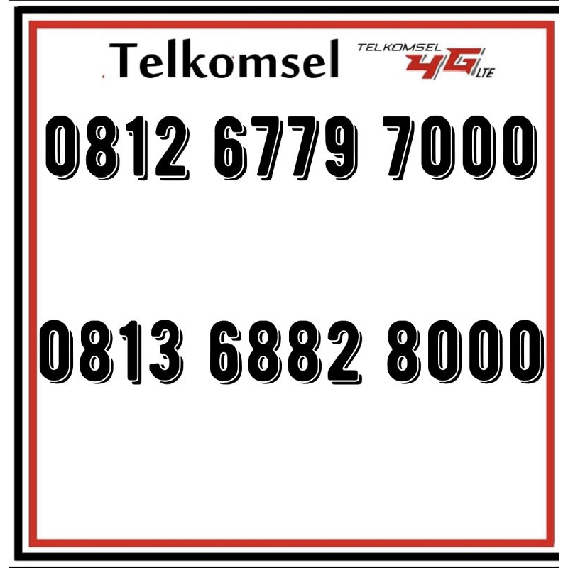 Nomor Cantik Simpati triple nol