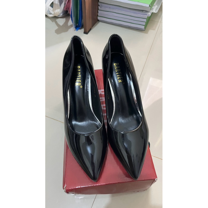 Preloved Bartier Heels 7cm Black Size 38