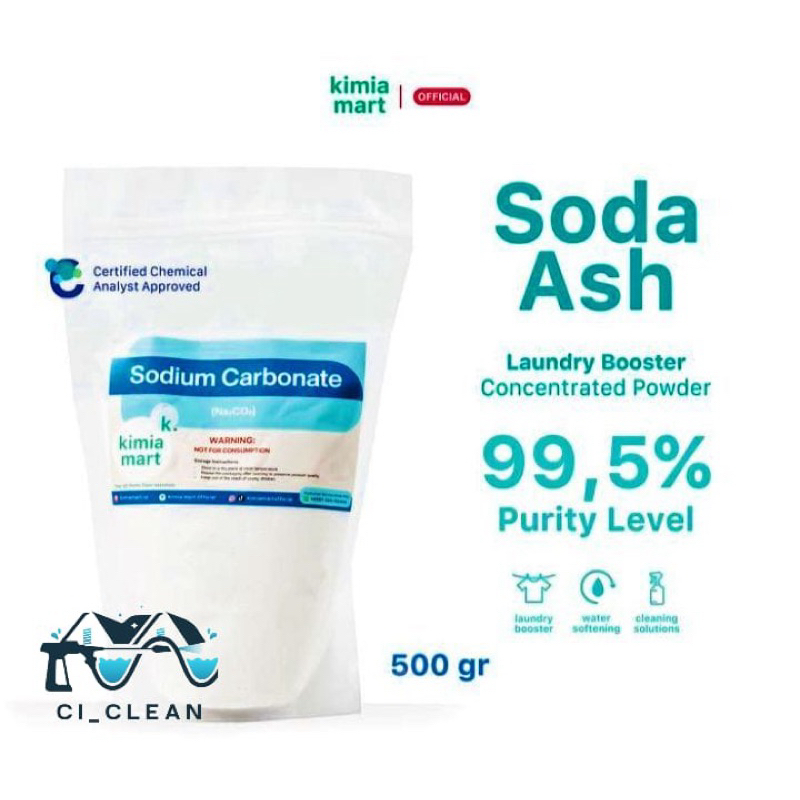 

SODA ASH 500gr Natrium karbonat, soda cuci, soda abu, Na2CO3, garam natrium
