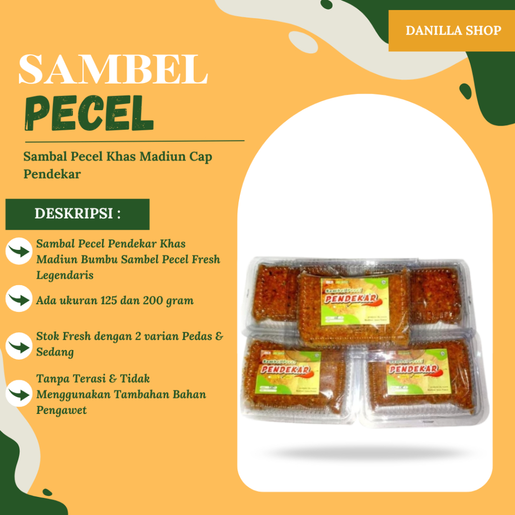 

Sambal Pecel Khas Madiun Cap Pendekar Premium