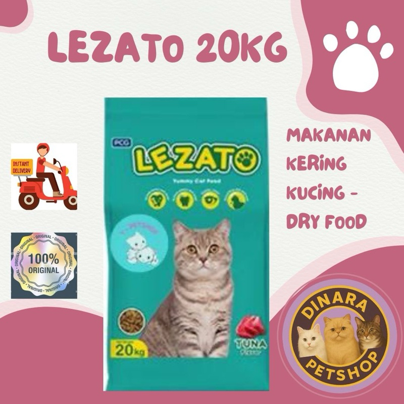 Makanan Kering Kucing LEZATO 20 KG Karungan 1 SAK