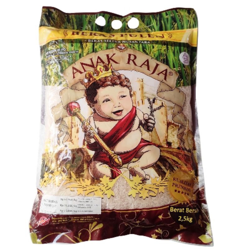 

Beras Anak Raja 2,5 Kg, Beras Pulen