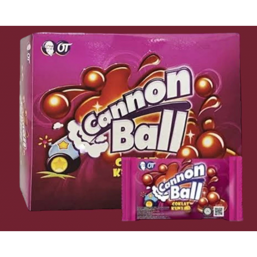 

[GROSIR!!] Cannon Ball 1 Dus isi 6 Box x 24pcs - bola coklat nikmat cemilan tango mantap diskon termurah