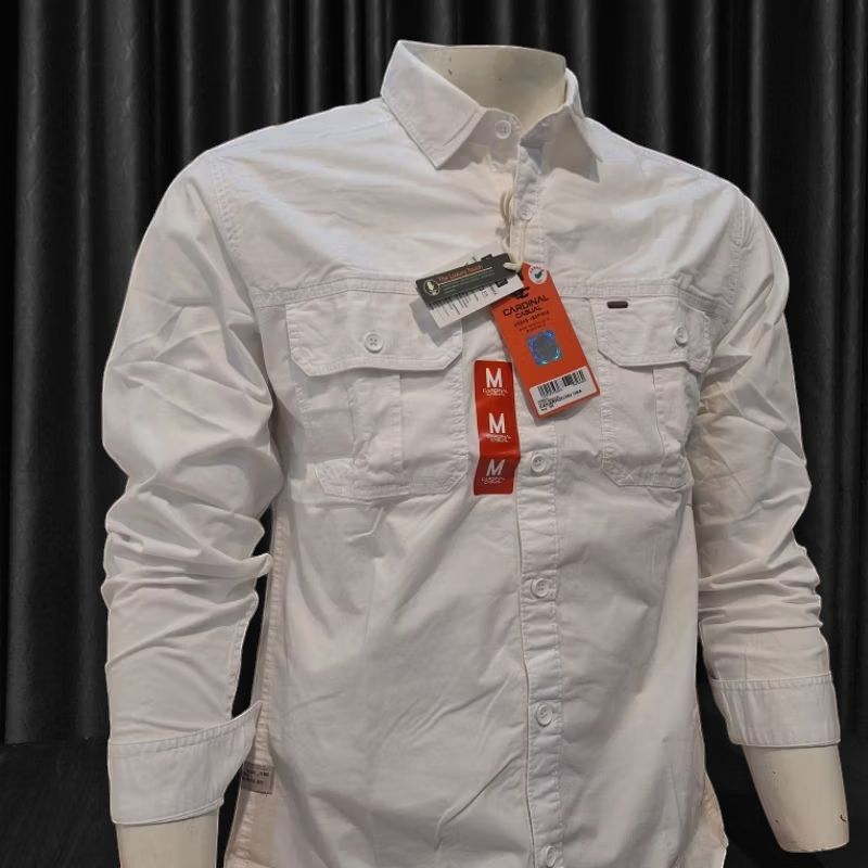 KEMEJA CARDINAL CASUAL PUTIH ORIGINAL