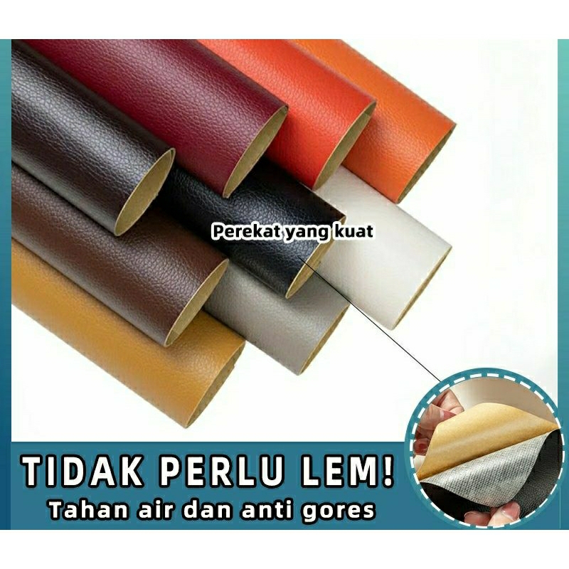 Stiker Kulit Serbaguna Oscar Sticker kulit Sintetis Cover Repair Sofa Jok Mobil Motor Praktis Mudah 