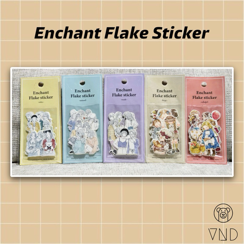 

Enchant Flake Sticker ORI Japan/ Sticker Anak/ Hiasan Jurnal/ Buku Diary