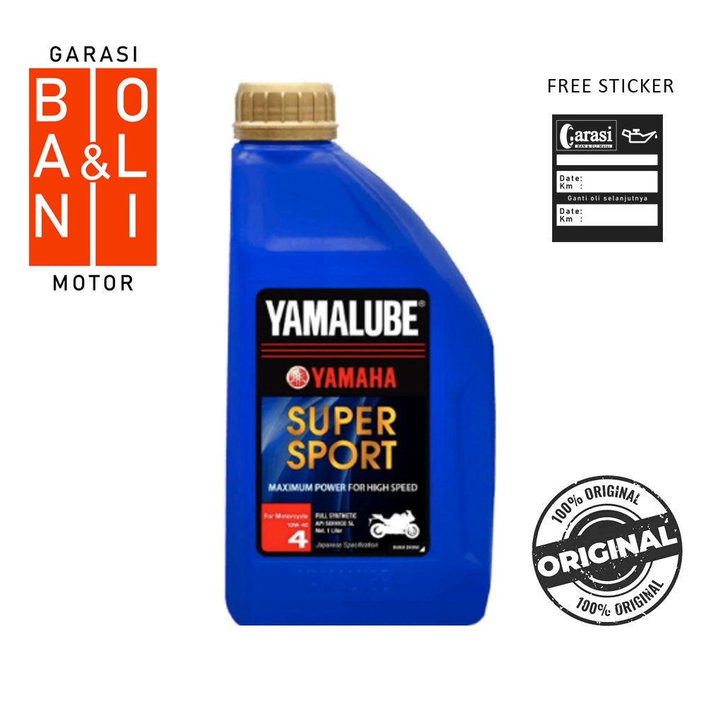 OLI MESIN YAMALUBE SUPER SPORT 10W-40 1L LITER ASLI ORI YAMAHA OLI MOTOR