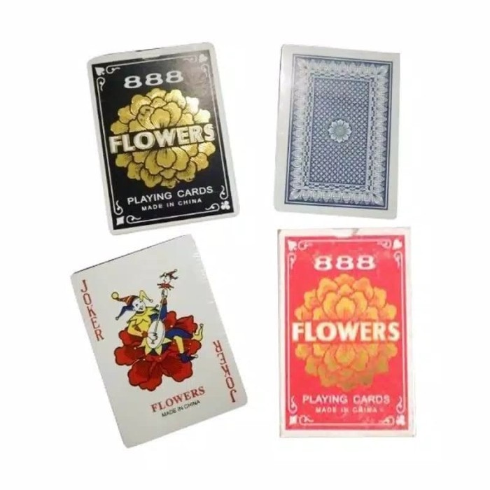 1 BOX Kartu Remi Flower 888 remi great flower 888
