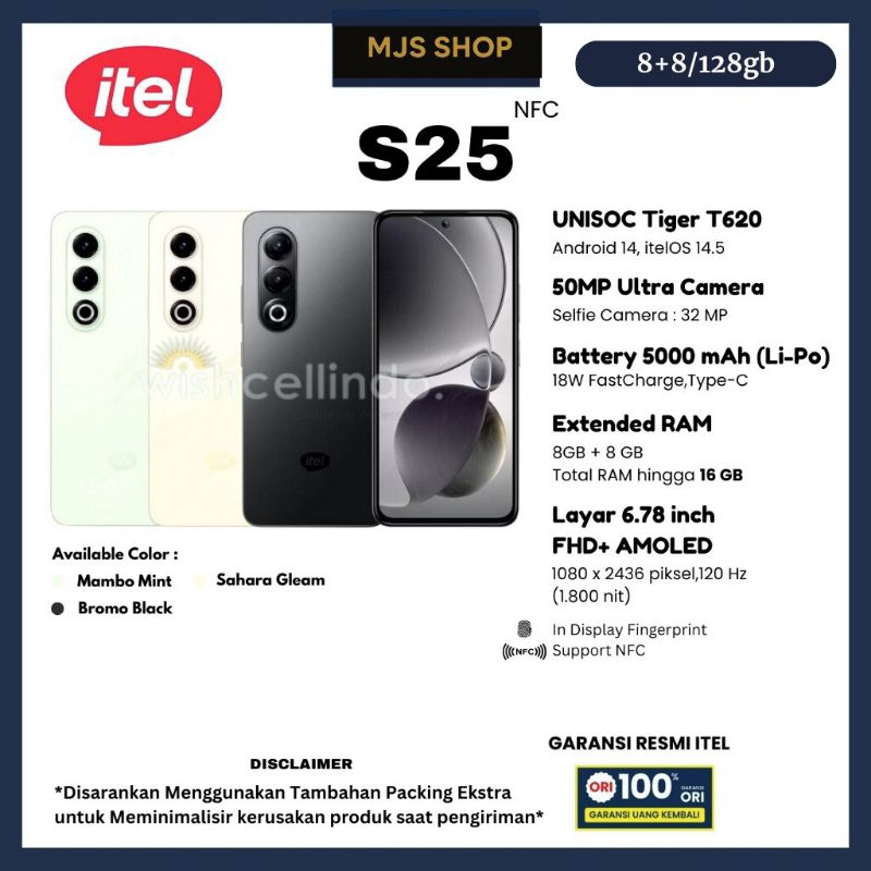 Itel S25 Ultra 8GB 128GB/256/512GB | HP Murah Spek Dewa | NFC, Baterai Awet, Garansi Resmi 1 Tahun