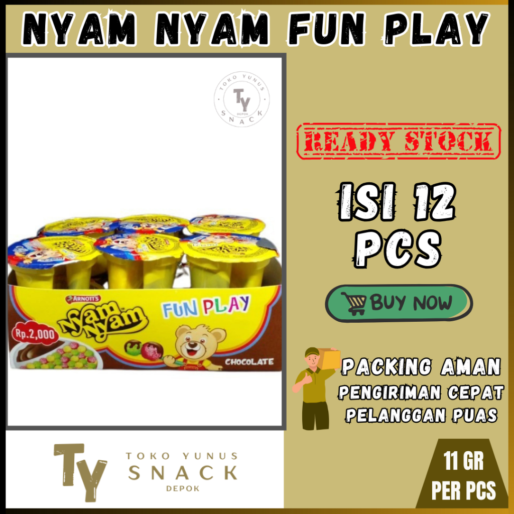 

NYAM NYAM CUP FUN PLAY COKLAT BOX // NYAM NYAM 2000