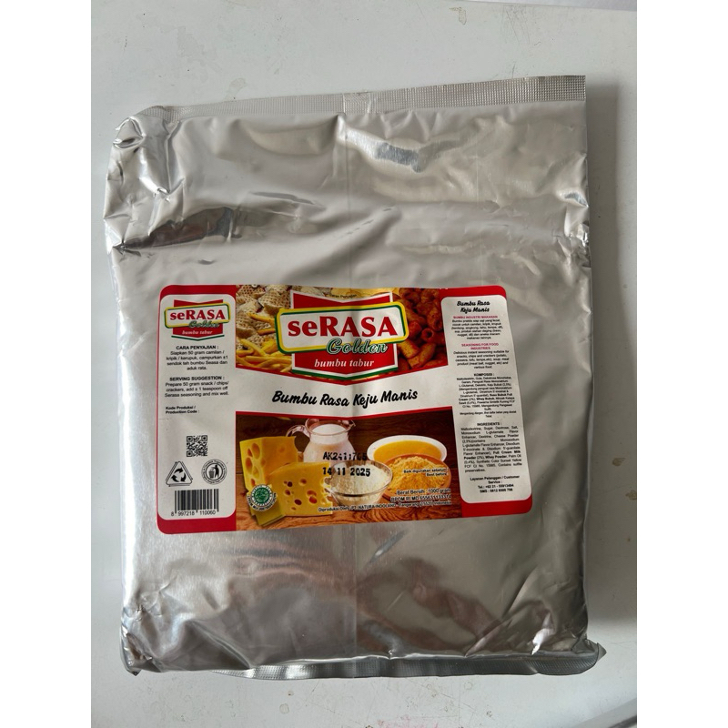 

SERASA GOLDEN BUMBU TABUR 1KG EXP NOV 2025 RASA KEJU MANIS/ BUMBU TABUR SHIHLIN/ BUMBU TABUR SNACK MAKARONI/ BUMBU KERIPIK/ BUMBU TABUR KENTANG/ PERASA SEASONING POWDER