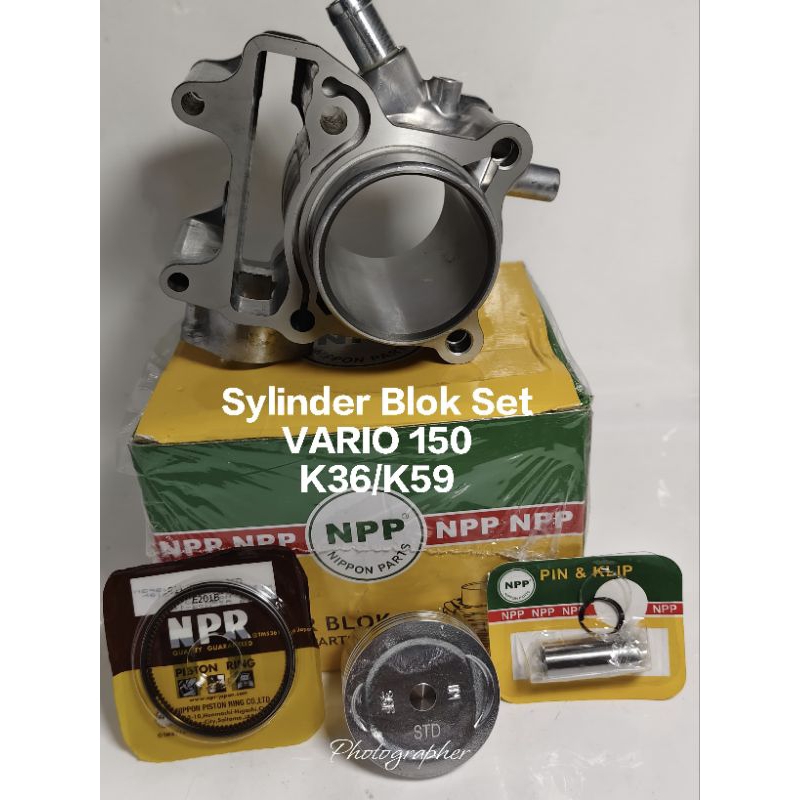 Cylinder silinder blok set (blok+seher+ring+pen) NPP vario 150 lama / vario 150 new fi K59 K36 36F