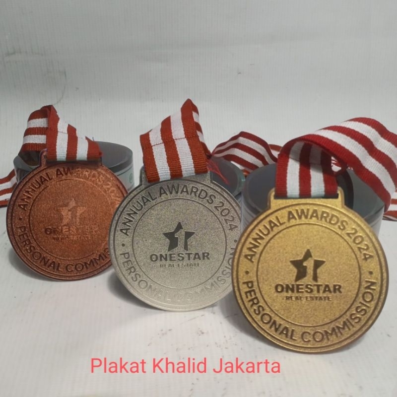 Medali Logam Kuningan, Medali Kejuaraan, Medali Perlombaan, Medali Penghargaan Tali Standar,