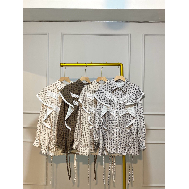 ATASAN WANITA RENDA RENDA KEKINIAN - BLOUSE RENDA