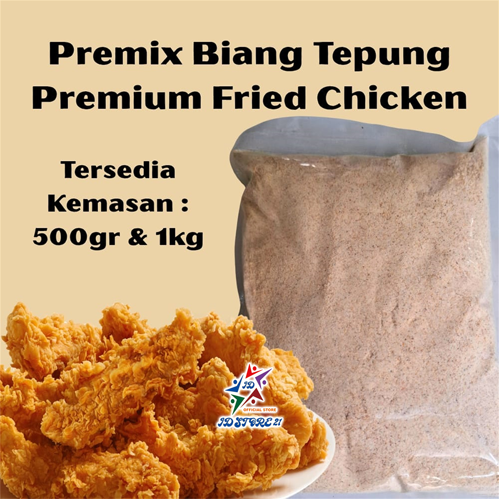 

Tepung Premix Biang Fried Chicken Crispy Premium 1kg / 500 gr