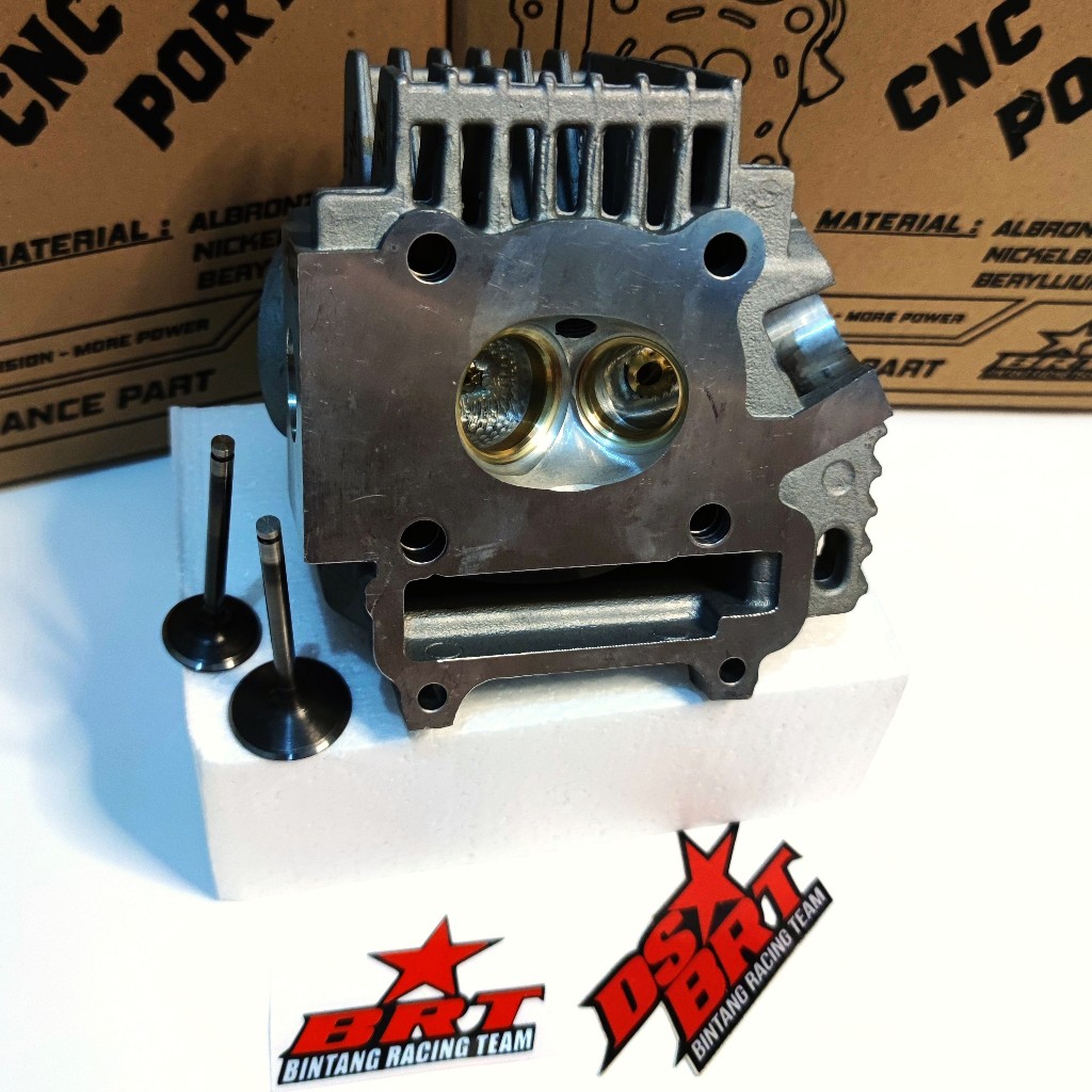 SUPER HEAD BRT CYLINDER BLOK DEKSEL JUPITER Z VEGA R PORTING CNC Klep 34 30 29 28 26 25 24 23