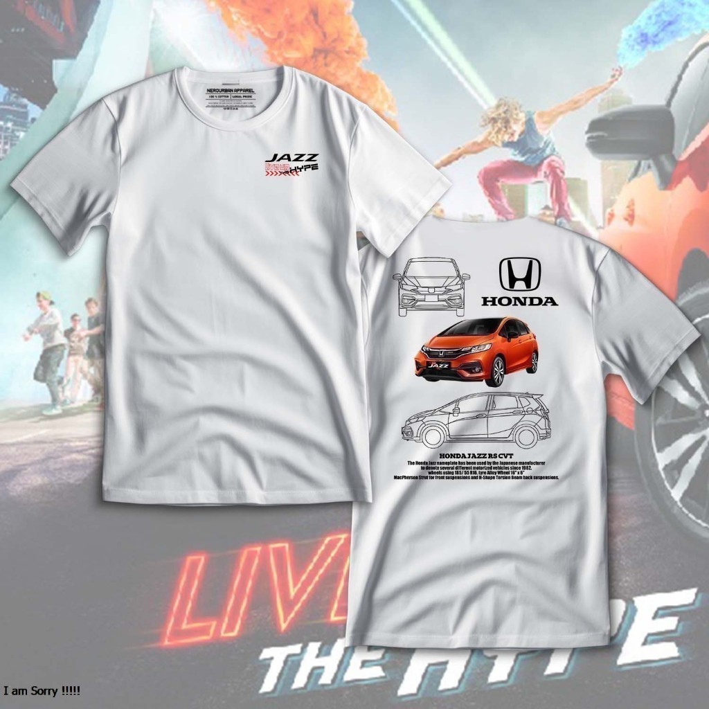 KAOS HONDA JAZZ | JAZZ 2019 | HONDA JAZZ ORANGE PHOENIX