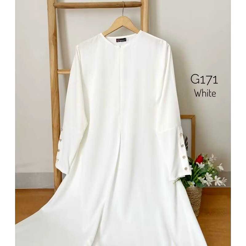 gamis syar.i terbaru abaya mecca set hijab baju lebaran