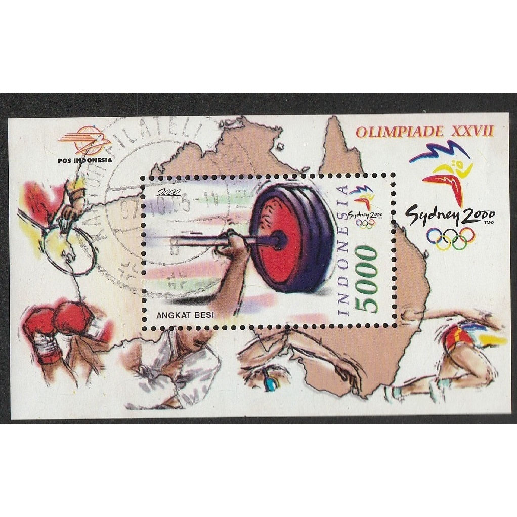 

A 12015 SATU BUAH SOUVENIR SHEET PRANGKO TEMA OLIMPIADE SYDNEY 2000 DENGAN KONDISI SUDAH ADA CAP