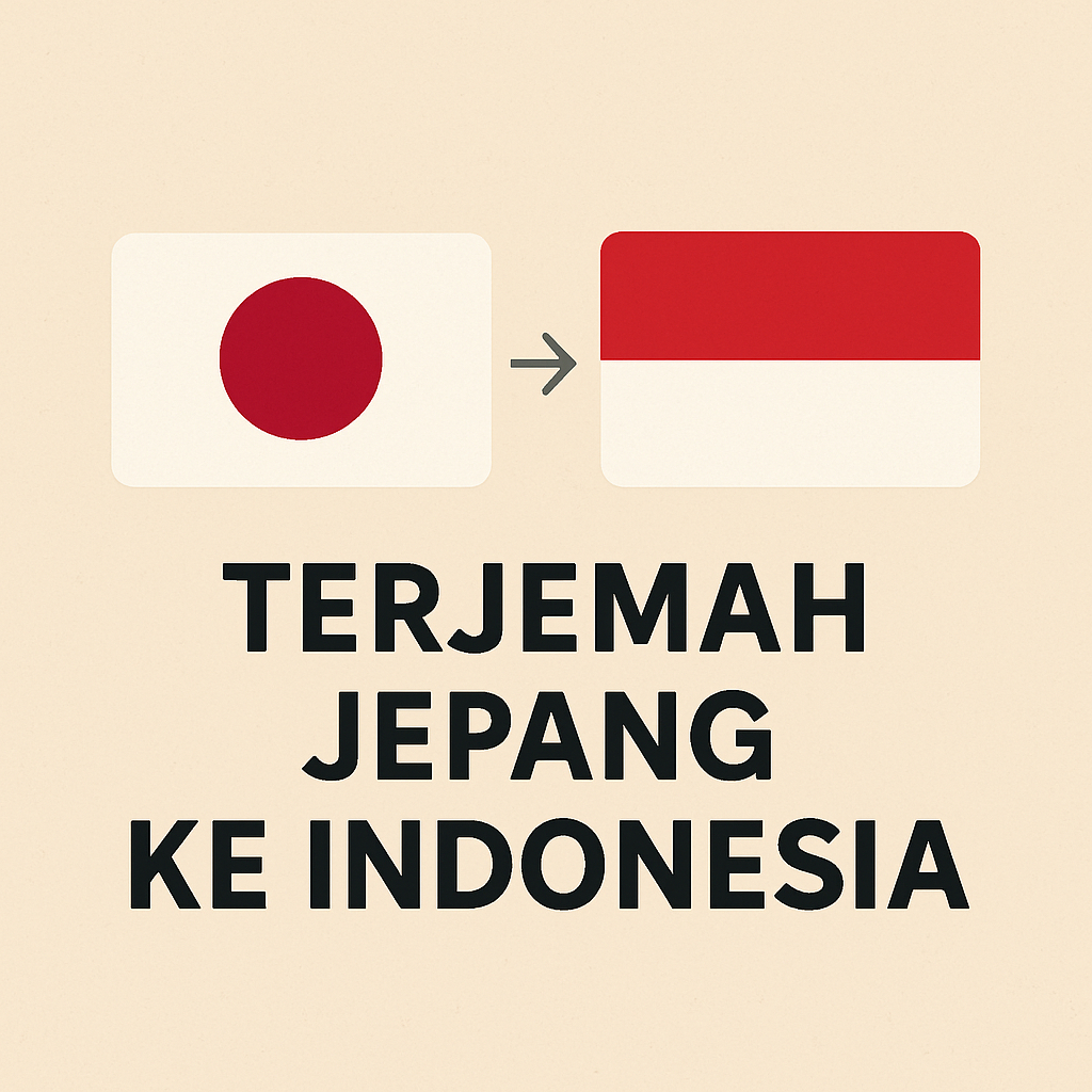 

(PID002) Terjemah Japanese ke Indonesia