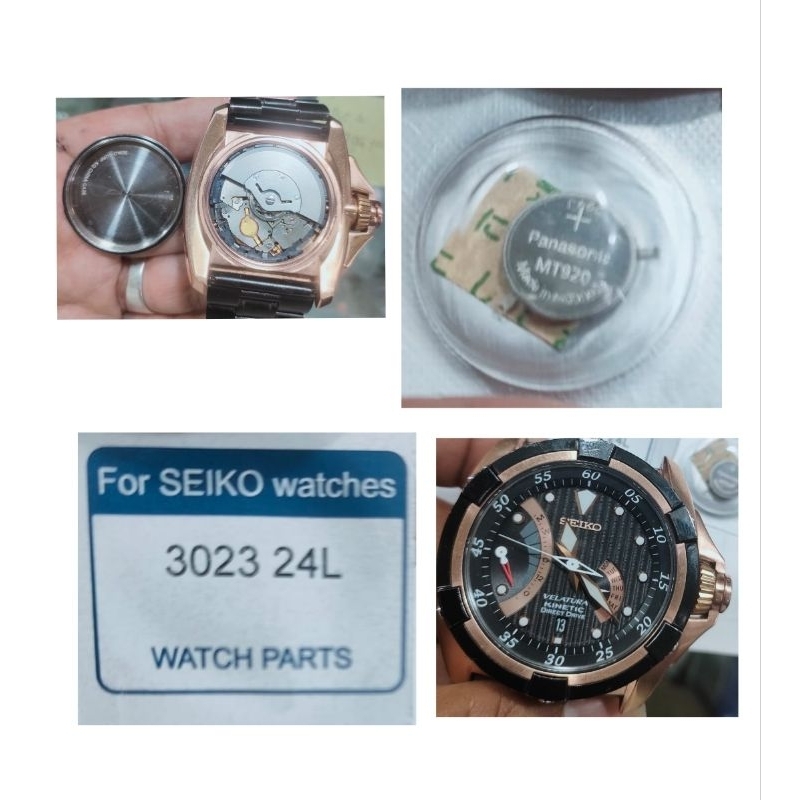 Baterai Seiko Kinetik 3023 24L Panasonic MT 920 Jam Velatura