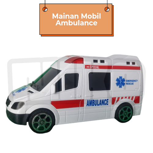 Mainan Mobil Ambulans Ambulance lampu 3d CARS mobil ambulance