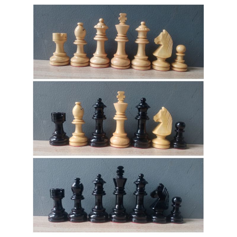 Bidak catur kayu DGT standar