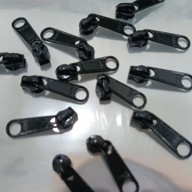 kepala resleting tas ykk no 3 hitam kepala resleting tas meteran