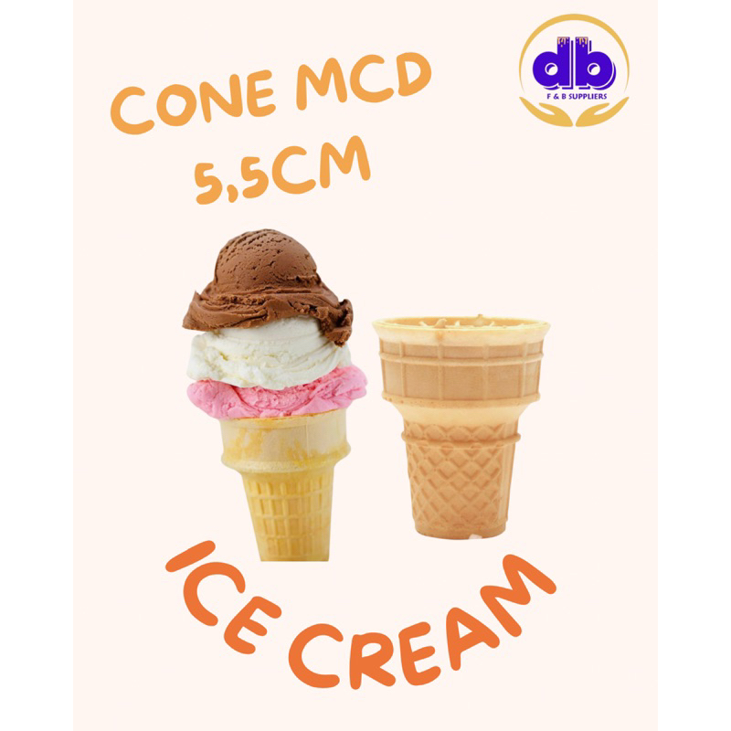 

Cone Ice Cream MCD 5,5cm (1pack=10pcs)
