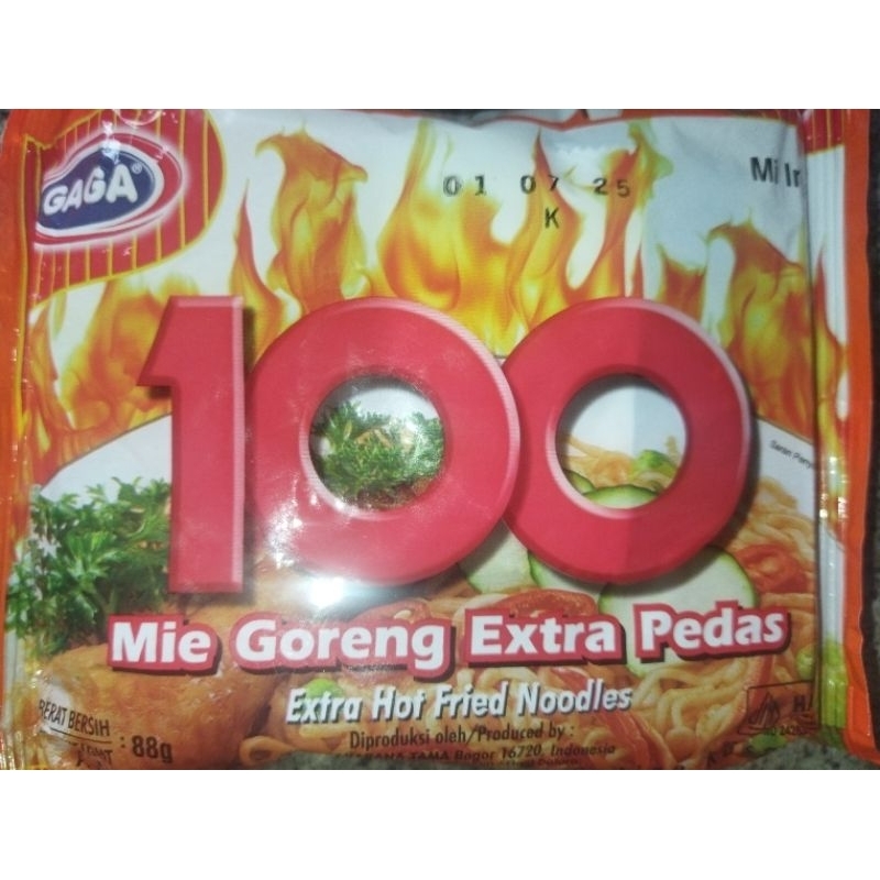 

MIE GORENG GAGA 100 EXTRA PEDAS / MIE GORENG PEDAS / MIE GAGA CEPEK