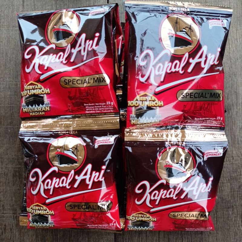 

Kopi kapal api special mix 23gr/kopi hitam/kopi scahet/kopi instan, 1 renteng isi 10 sachet