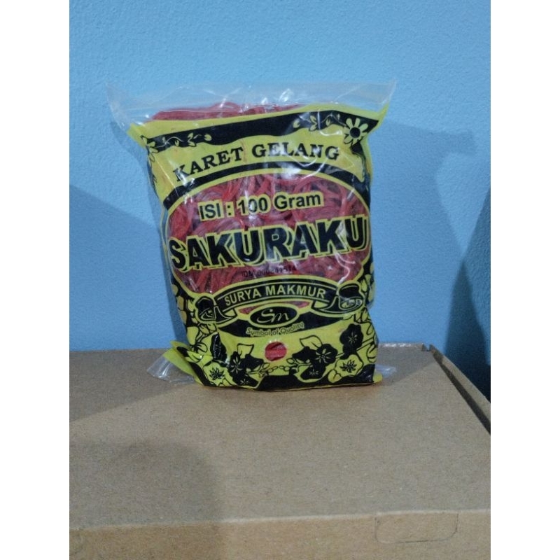 

Karet Gelang Sakura Merah 100g