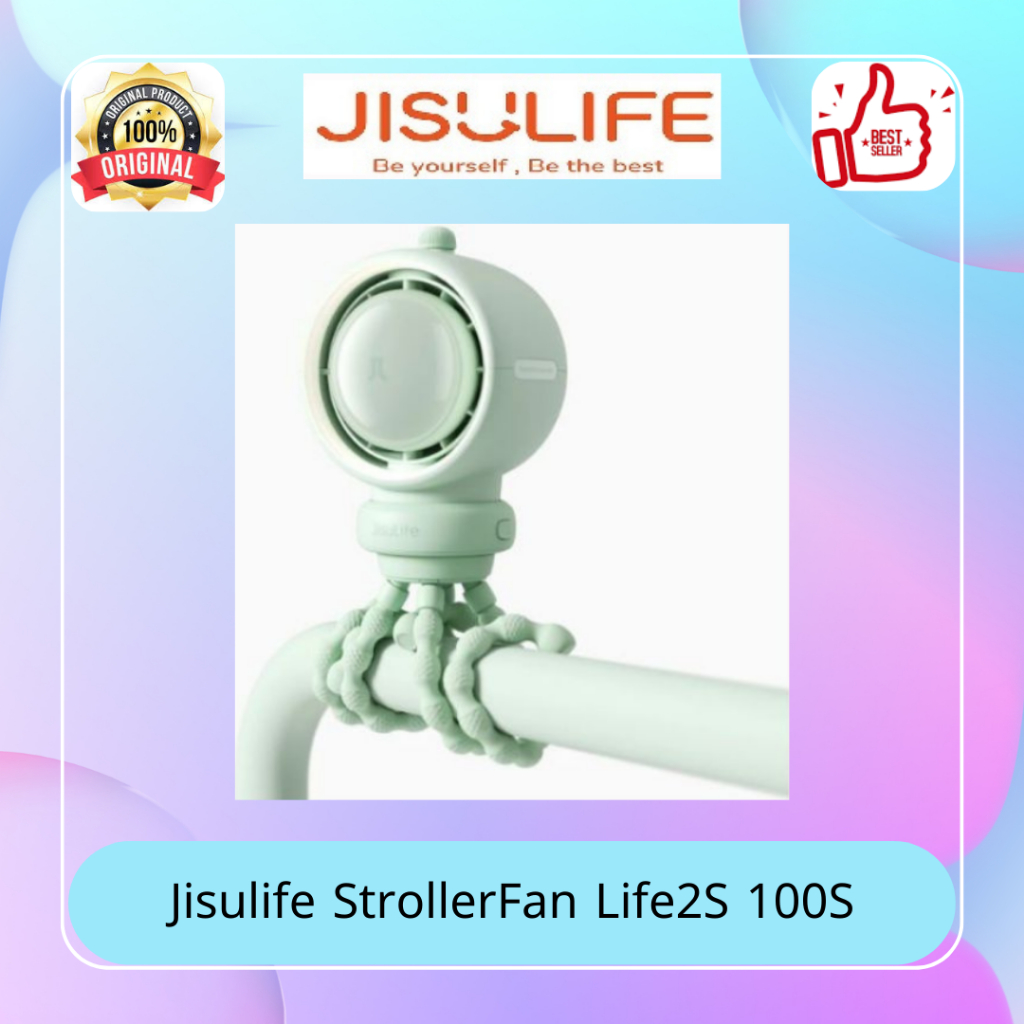 Kipas Angin Mini Jisulife StrollerFan Life 2S 100S | Mini Fan | Kipas Angin Portable | Kipas Angin K