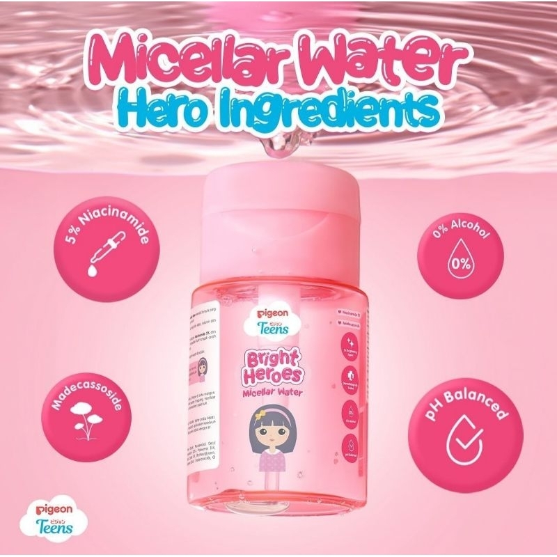 025 Pigeon Micellar Water untuk Anak dan Remaja / PEMBERSIH WAJAH ANAK REMAJA