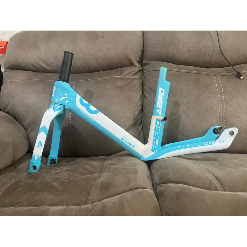 frame pushbike bike8 carbon aero speed series frozen limited edition preloved