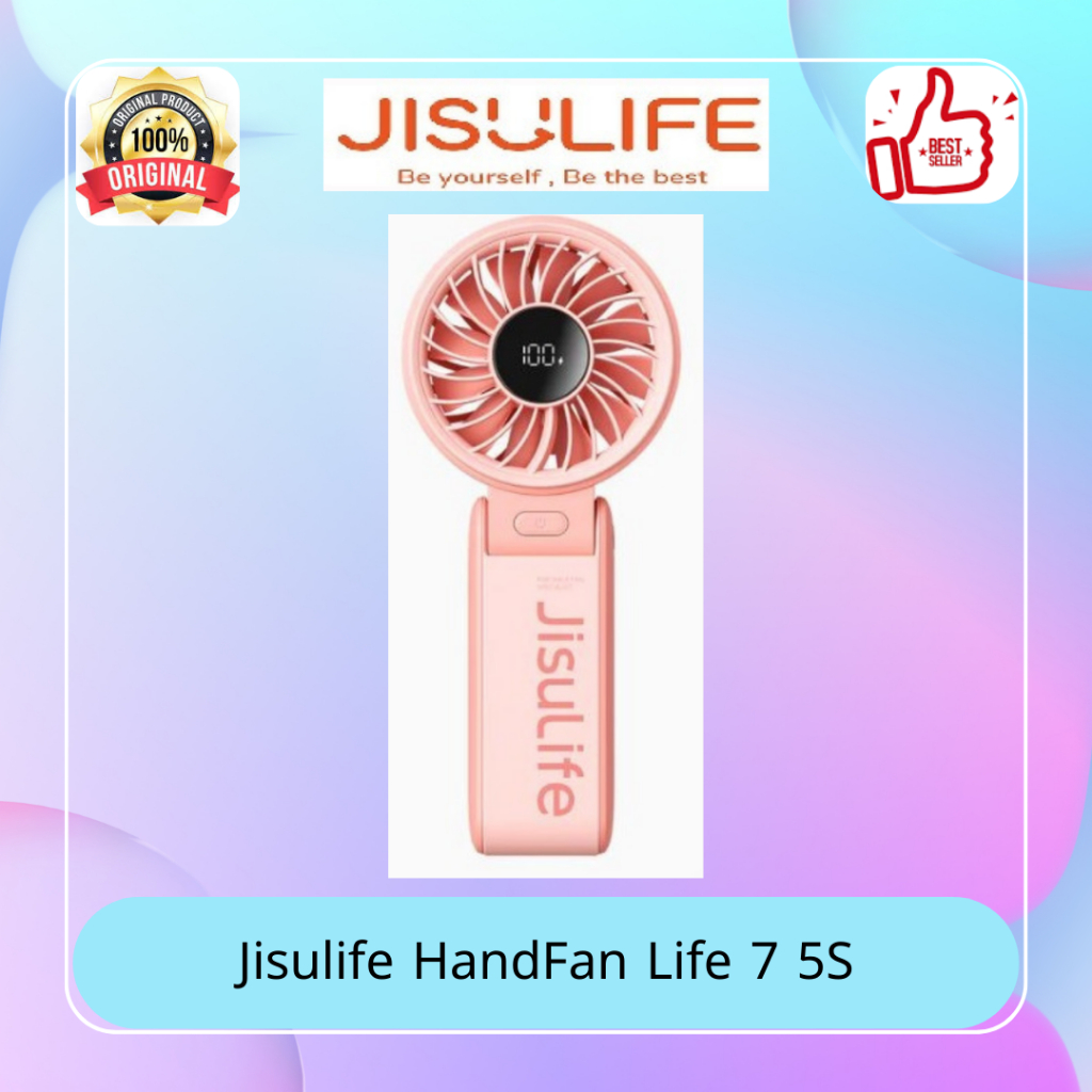 Kipas Angin Mini Jisulife Handfan Life 7 5S | Mini Fan | Kipas Angin Portable | Kipas Angin Kecil | 