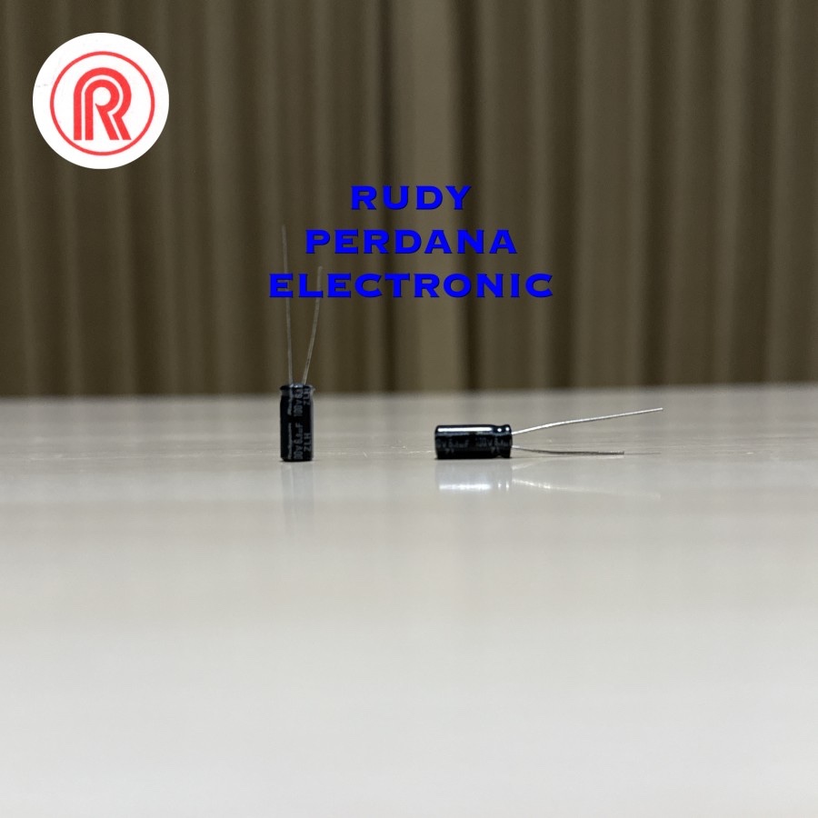 KAPASITOR ELCO ELKO 6.8UF 100V 6.8 UF 100 VOLT