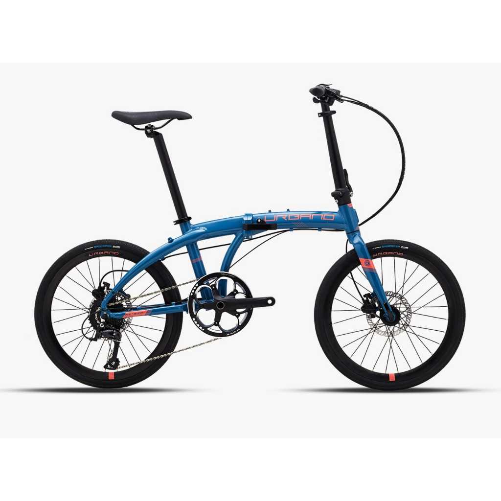 Sepeda Lipat 20 inch Polygon Urbano 5 Blue Folding Bike