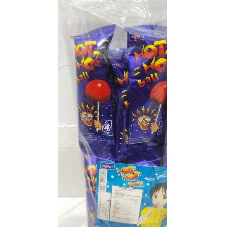 

Permen Hot Hot Ball 1 pack isi 16 pcs