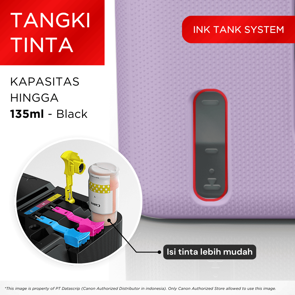 Printer Canon G2730 Ungu Purple – Ink Tank All In One Print Scan Copy USB MacOS – Garansi 3 Tahun