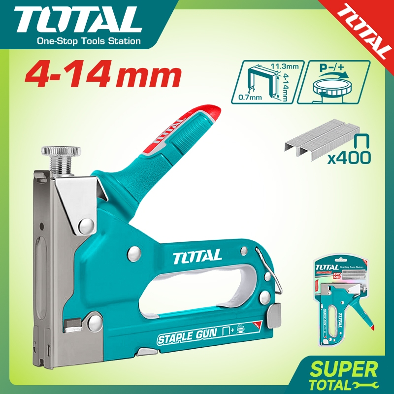 

【TOTAL】 Staple Gun / Stapler Length : 4-14mm THT311425