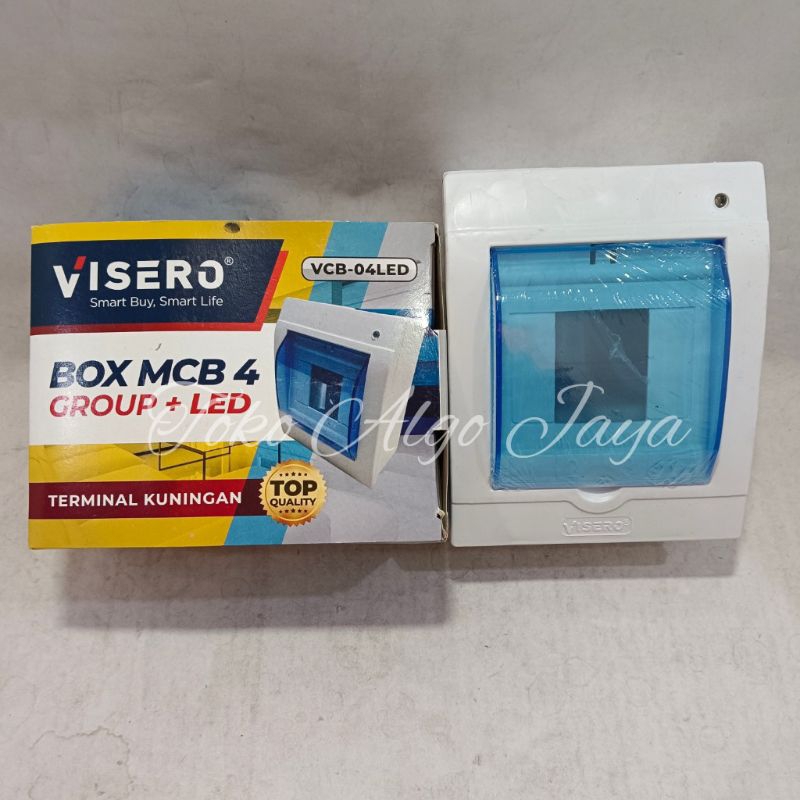 box mcb 4 group + led visero vcb-04led