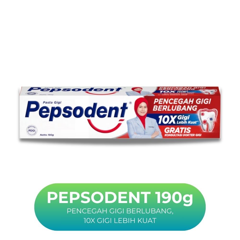 Pasta gigi Pepsodent Besar 190g Pencegah Gigi Berlubang
