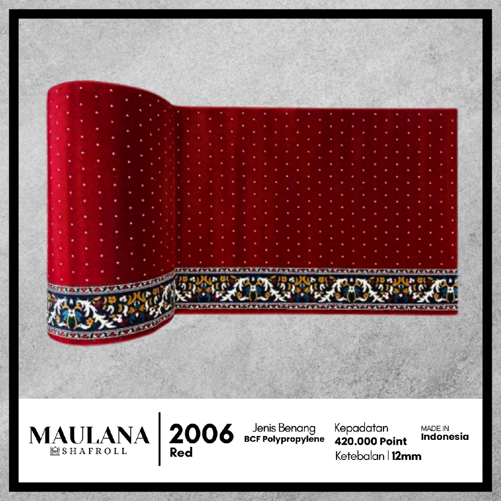 Karpet Masjid | Maulana | Kwalitas Premium - Lebar 120 cm