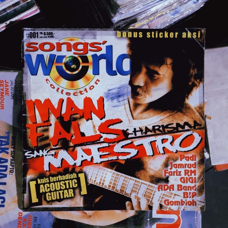 Majalah Song World Collection, No. #001 - Cover: Iwan Fals