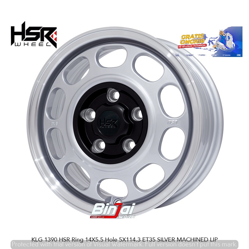 Velg mobil Apv Grandmax Ring 14 HSR KLG - Bisa Pasang Di Toko - Gratis Spooring