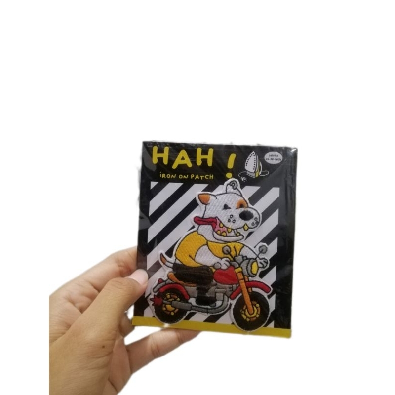 Iron Patch Emblem Crazy Dog