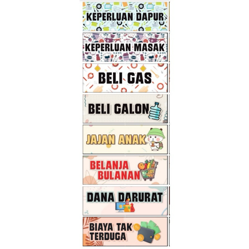 

STIKER DOMPET BUDGETING / STIKET DOMPET KEUANGAN